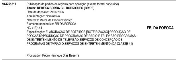 FBI DA FOFOCA