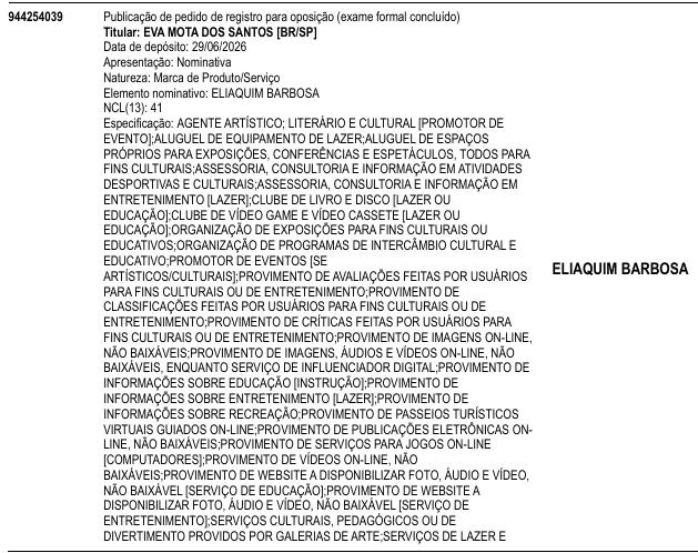 ELIAQUIM BARBOSA