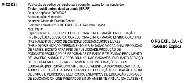 O RG EXPLICA - O ReGistro Explica