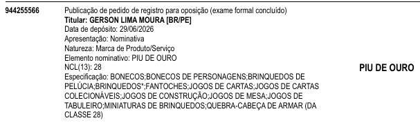 PIU DE OURO