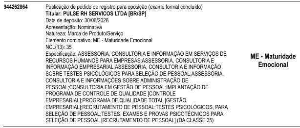 ME - Maturidade Emocional