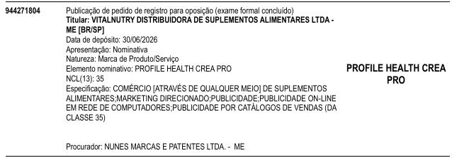 PROFILE HEALTH CREA PRO
