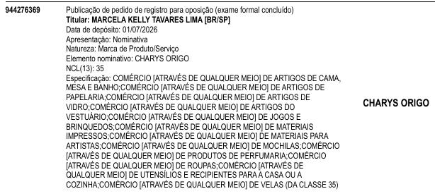 CHARYS ORIGO
