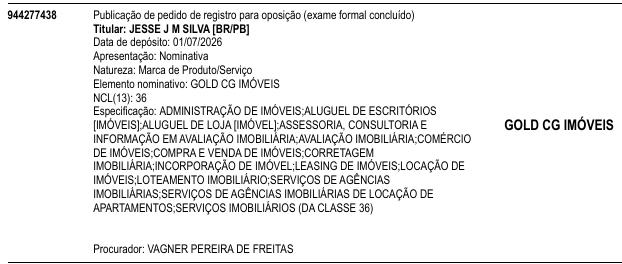 GOLD CG IMÓVEIS
