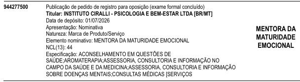 MENTORA DA MATURIDADE EMOCIONAL