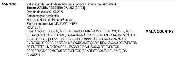 MAUÁ COUNTRY