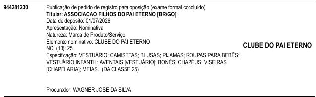 CLUBE DO PAI ETERNO