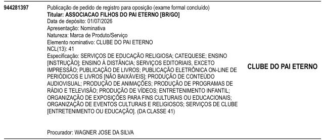 CLUBE DO PAI ETERNO