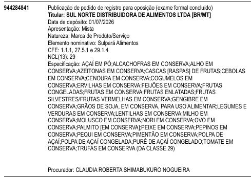 Sulpará Alimentos