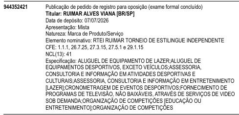 RTEI RUIMAR TORNEIO DE ESTILINGUE INDEPENDENTE