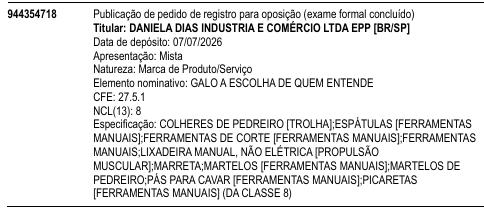 GALO A ESCOLHA DE QUEM ENTENDE