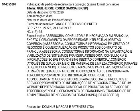 PANOS E ESTOPAS RIO PRETO