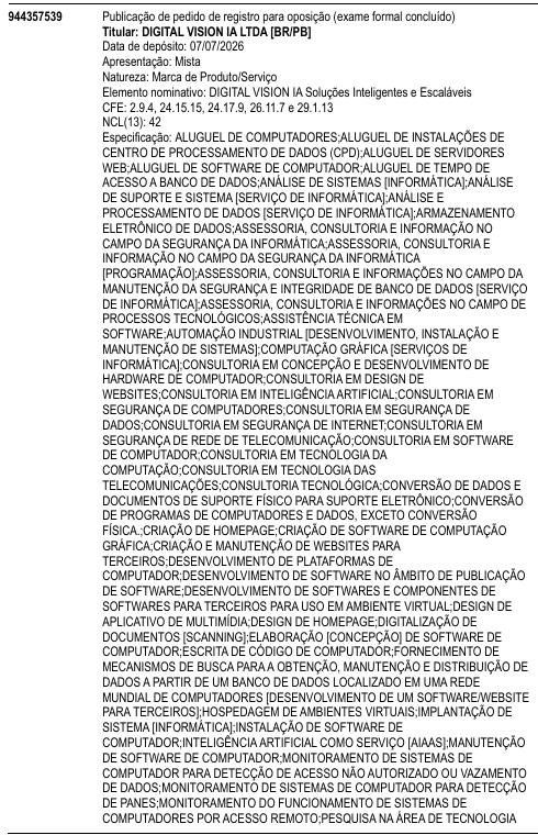 DIGITAL VISION IA Soluções Inteligentes e Escaláveis