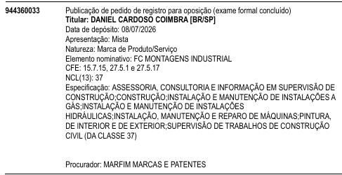 FC MONTAGENS INDUSTRIAL