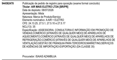 A AIR + ELETRO