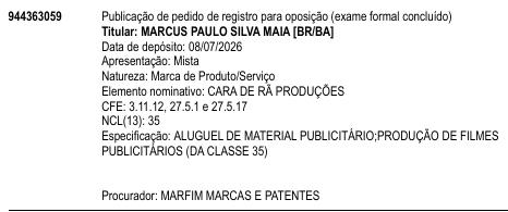 CARA DE RÃ PRODUÇÕES