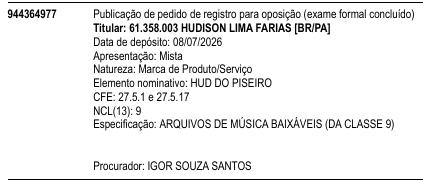HUD DO PISEIRO