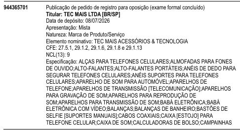 TEC MAIS ACESSÓRIOS & TECNOLOGIA