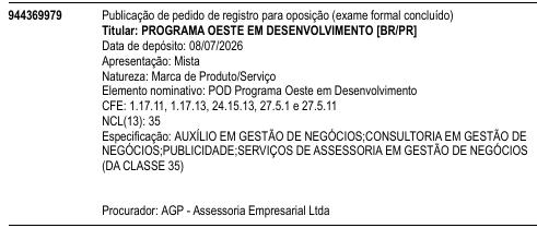 POD Programa Oeste em Desenvolvimento