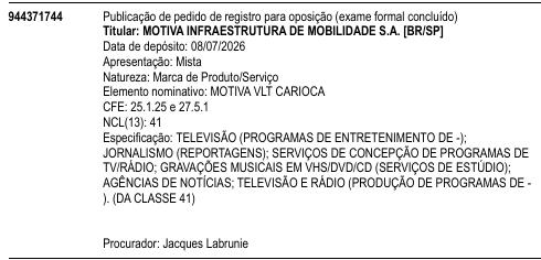 MOTIVA VLT CARIOCA