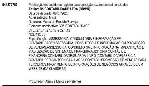 CB5 CONTABILIDADE