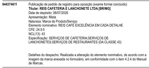 REIS CAFÉ EXCELÊNCIA EM CADA DETALHE