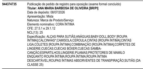 CORA ÍNTIMA