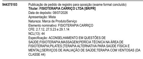 FISIOTERAPIA CARRIÇO