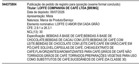 LOFFE O AMOR EM CADA GRÃO