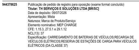 MEP CHARGE