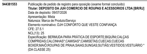 DJH CONFORTO QUE VESTE CONFIANÇA