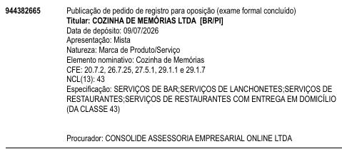 Cozinha de Memórias