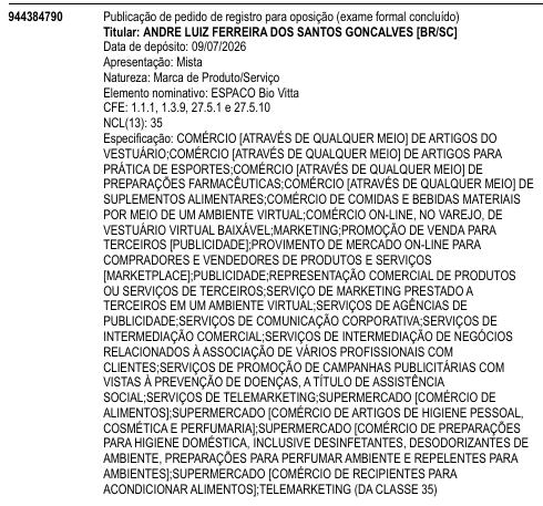 ESPACO Bio Vitta