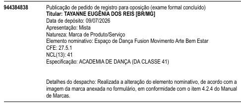 Espaço de Dança Fusion Movimento Arte Bem Estar