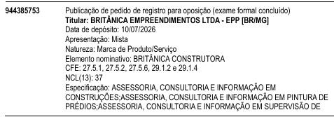 BRITÂNICA CONSTRUTORA