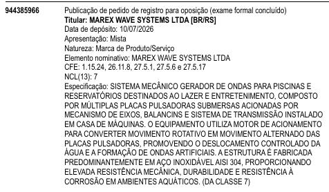 MAREX WAVE SYSTEMS LTDA