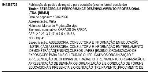 ÓRFÃOS DA FARDA
