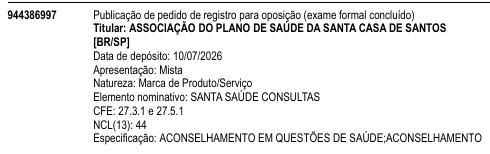 SANTA SAÚDE CONSULTAS