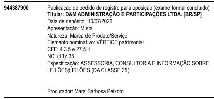 VÉRTICE patrimonial