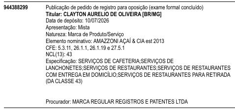 AMAZZONI AÇAÍ & CIA est 2013