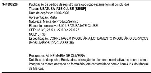 UIC UBATUBA IATE CLUBE