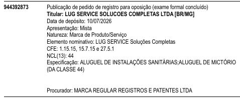 LUG SERVICE Soluções Completas