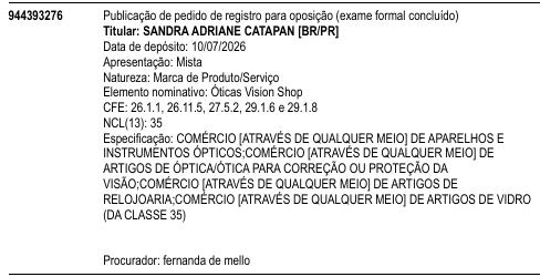Óticas Vision Shop