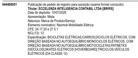 Neomob Mobilidade Elétrica