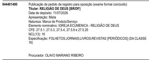 IGREJA ECUMENICA - RELIGIÃO DE DEUS