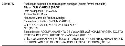 SM SJM VIAGENS