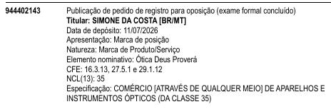 Ótica Deus Proverá