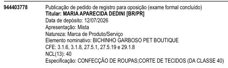 BICHINHO GARBOSO PET BOUTIQUE