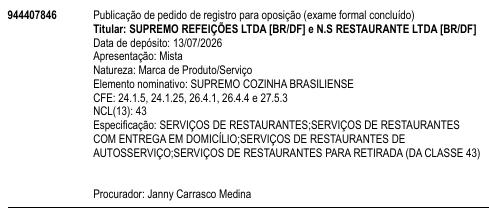 SUPREMO COZINHA BRASILIENSE
