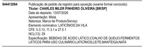 LATICÍNIOS DA VILA